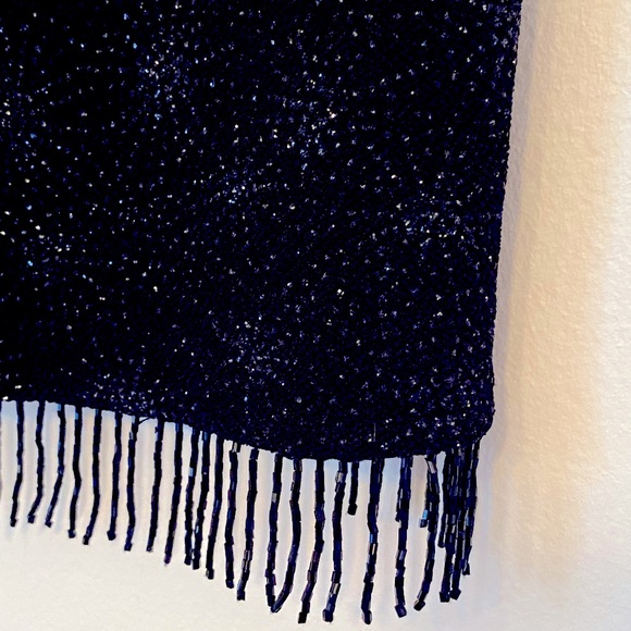 Vintage Ronni Nicole Sleeveless Fringe Blouse - Picture 7 of 7